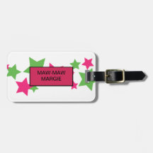 PINK ALL-STAR LUGGAGE TAG