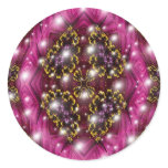 Pink and Black Bubble Design stickers