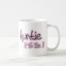 Pink and Black Design for Aunts Coffee Mugs