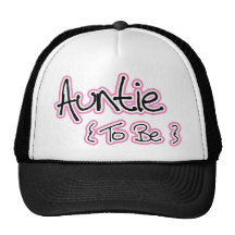 Pink and Black Design for Aunts Mesh Hat