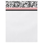 Pink and Black Floral Pattern flyers