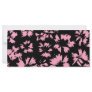 Pink and Black Floral Pattern. Rack Card Design
