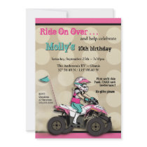Pink and Black Girl ATV Rider