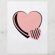 Pink and Black Hearts Custom Flyer