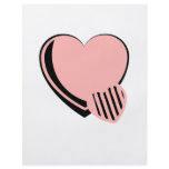 Pink and Black Hearts flyers