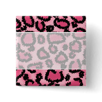 Pink and Black Leopard Print Pattern.