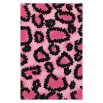Pink and Black Leopard Print Pattern. Flyer