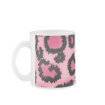 Pink and Black Leopard Print Pattern. Mug