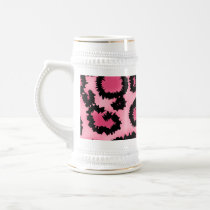 Pink and Black Leopard Print Pattern. Mug