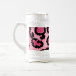 Pink and Black Leopard Print Pattern. Mug