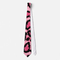Pink and Black Leopard Print Pattern. Ties