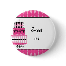 Pink and Black Party Cake