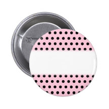 Pink and Black Polka Dot Pattern. Spotty.