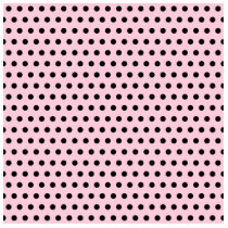 Pink and Black Polka Dot Pattern. Spotty. Photo Sculptures