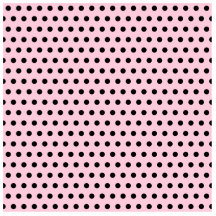 Pink and Black Polka Dot Pattern. Spotty. Photo Sculptures