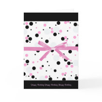 Pink and black Themed Party Invitations & Cards