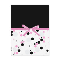 Pink and black Themed Party Invitations & Cards