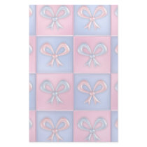 Pink and Blue Bows Personalised Stationery
