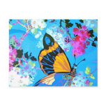 Pink and Blue Butterfly postcards