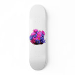 Pink and Blue Daisy Flower Bouquet Image Skate Board