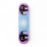 Pink And Blue Elephant Skateboard
