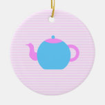 Pink and Blue Teapot Picture. ornaments