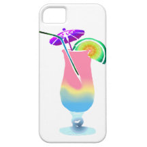 Pink and Blue Tropical Drink