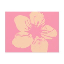 Pink and Cream Apple Blossom Postcard