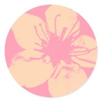 Pink and Cream Apple Blossom Sticker