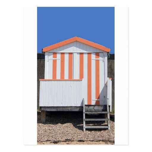 Pink and Cream Beach Hut Postcards