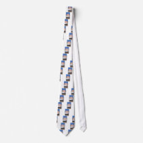Pink and Cream Beach Hut Custom Ties