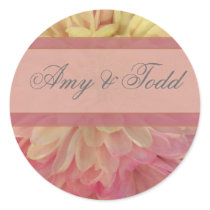 Pink and cream bridal stickers - customise!