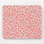 Pink and Cream Leopard Print Gifts mousepads