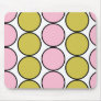 Pink and Green Dots - Cupcake Cutiees Mousepad