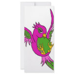 Pink and Green Swallow rack cards