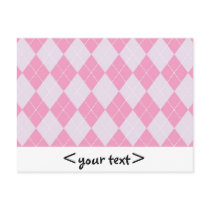 Pink and Grey Argyle Pattern