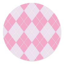 Pink and Grey Argyle Pattern