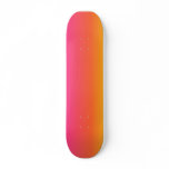 Pink and orange skateboard