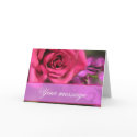 Pink and purple flowers cards