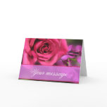 Pink and purple flowers cards