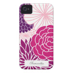 Pink and Purple Mod Floral casemate cases