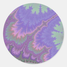 Pink And Purple Paisley Sticker