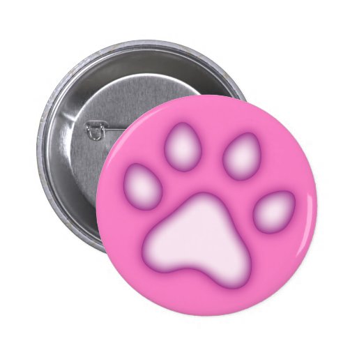 Pink and purple shiny embossed cat dog pawprints