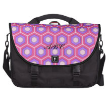 Pink and Purple Tiled Hex Commuter Bag