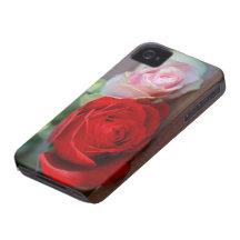 Pink and Red Roses  iPhone 4/4S Barely There iPhone 4 Case
