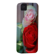 Pink and Red Roses iPhone 4/4S ID Barely There iPhone 4 Case-Mate Case