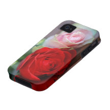 Pink and Red Roses iPhone 4 Tough Case-Mate iPhone 4 Cases