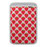 Pink and Red Strawberry Pattern. MacBook Air Sleeve