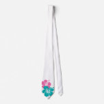 Pink and Turquoise Hibiscus Flowers ties