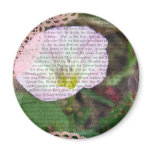 Pink and White Field BindWeed magnets